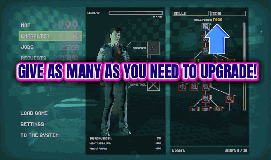 American Theft 80s — Give Skill Points (screenshot 2)